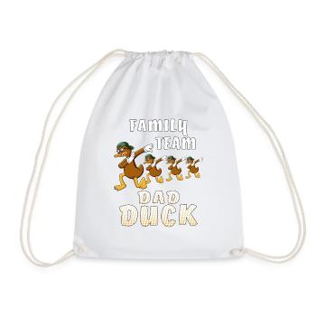 FAMILLE ÉQUIPE PAPA CANARD - Sac de sport léger - blanc - Devant