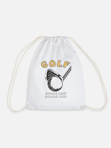 GOLF SWING LOW SCORE LOW - Turnbeutel - Weiß