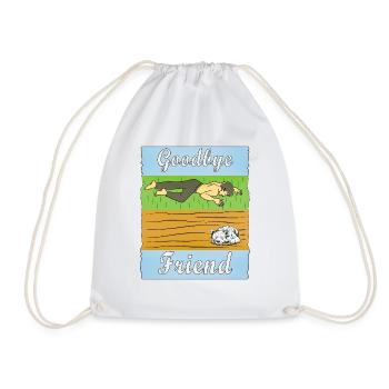HOMME TRISTE CHIEN - Sac de sport léger - blanc - Devant
