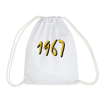 BIRTHDAY YEAR 1967 - Drawstring Bag - white - Front