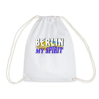 BERLIN MY SPIRIT - Drawstring Bag - white - Front