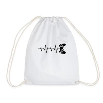 Battement de cœur du joueur - Sac de sport léger - blanc - Devant