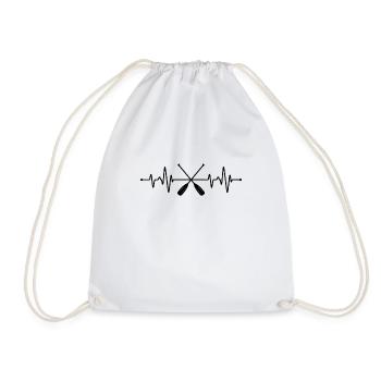 Battement de cœur du kayak - Sac de sport léger - blanc - Devant