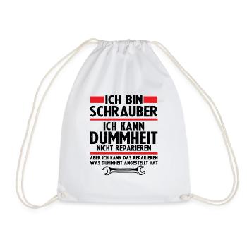 Ich bin schrauber - Turnbeutel - Weiß - Vorne
