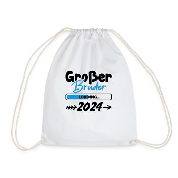Großer Bruder Loading 2024 - Turnbeutel - Weiß - Vorne