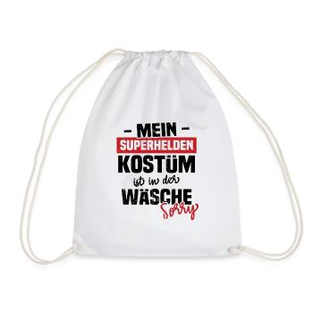 Mon costume de super-héros est dans la blanchisserie Désolé - Sac de sport léger - blanc - Devant