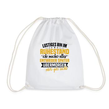 Cadeau de dictons de retraite drôle - Sac de sport léger - blanc - Devant