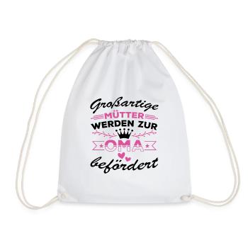 Großartige Mütter werden zur Oma befördert - Turnbeutel - Weiß - Vorne