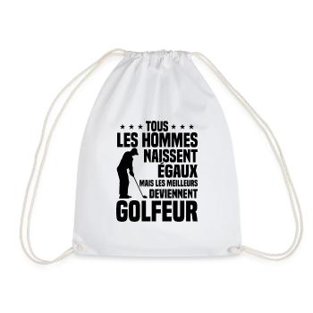 Bessere gleichberechtigte Männer werden Golfer - Turnbeutel - Weiß - Vorne