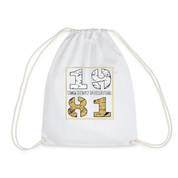 LE MEILLEUR POUR TOUJOURS 1981 - Sac de sport léger - blanc - Devant