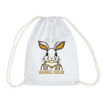HASE ICH MAG HASEN - Turnbeutel - Weiß - Vorne