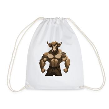 BULLE STIER I LOVE DAD - Turnbeutel - Weiß - Vorne