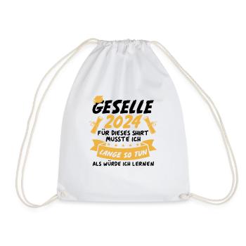 Journeyman 2024 - Drawstring Bag - white - Front