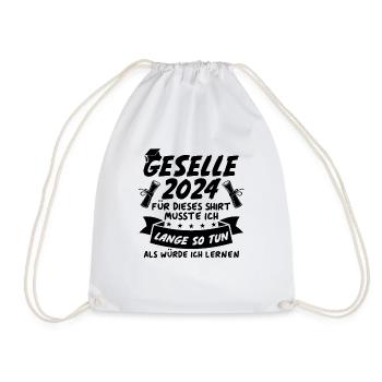 Journeyman 2024 - Drawstring Bag - white - Front