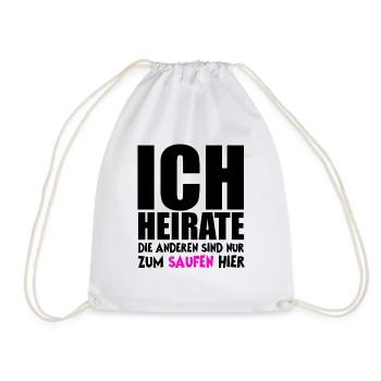 Bachelor Party / Bachelor Party / Weddings / Drinking - Drawstring Bag - white - Front
