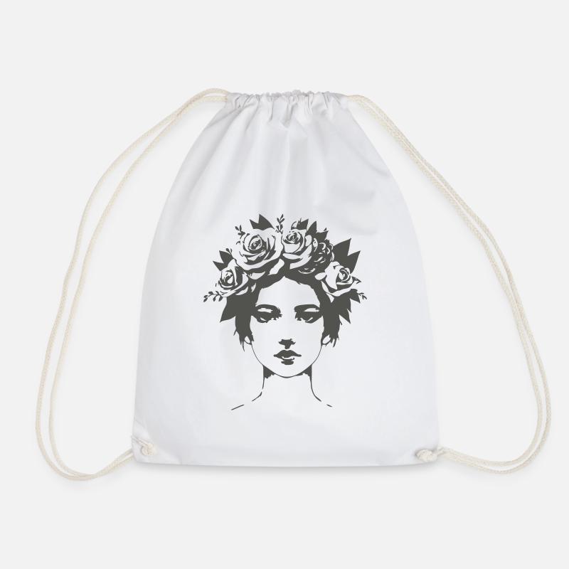Goddess - Drawstring Bag - white