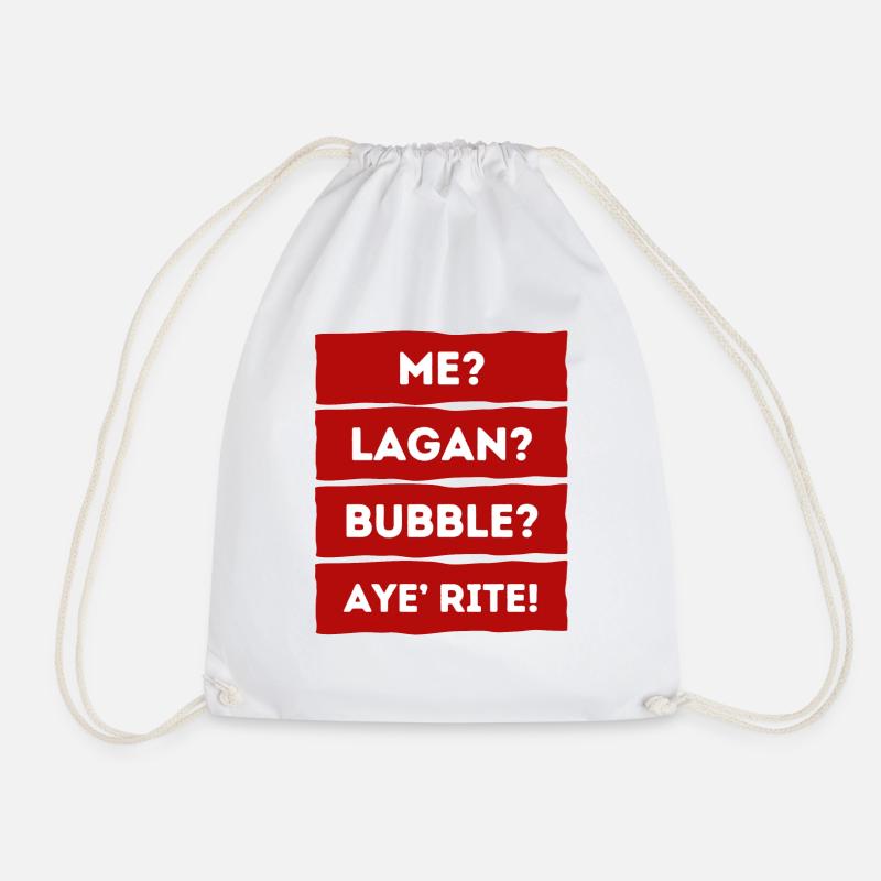 Me Lagan Bubble? Berühmte nordirische Redewendung - Turnbeutel - Weiß