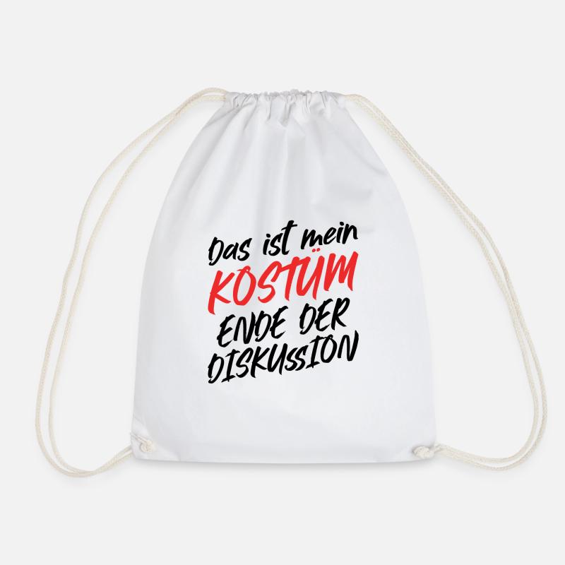 Das Ist Mein Kostüm Ende Der Diskussion - Turnbeutel - Weiß