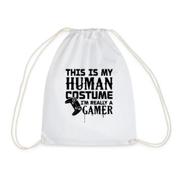 Ich bin wirklich ein Gamer - Turnbeutel - Weiß - Vorne