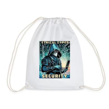 Ethical Cyber Security - Turnbeutel - Weiß - Vorne