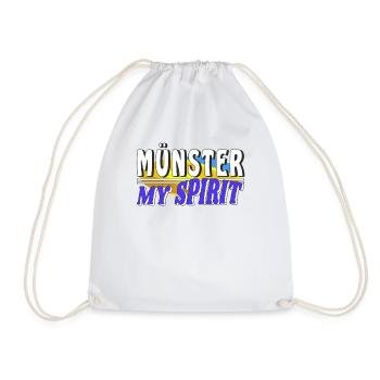 MÜNSTER MY SPIRIT - Drawstring Bag - white - Front