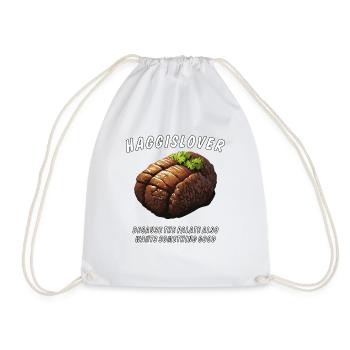 HAGGISLOVER - Drawstring Bag - white - Front