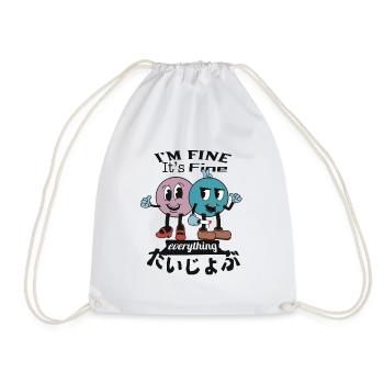 C’est bien, je vais bien, tout est daijuobu (bien) - Sac de sport léger - blanc - Devant