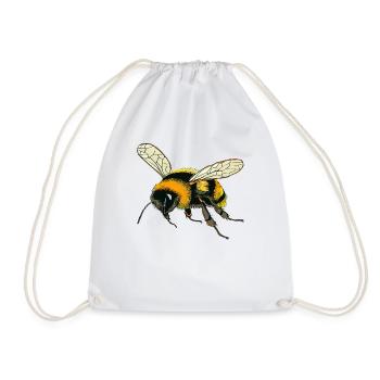 BUMBLEBEES - Drawstring Bag - white - Front