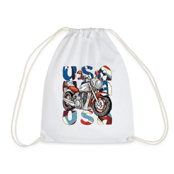 MOTORRAD USA - Turnbeutel - Weiß - Vorne
