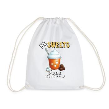 ZUCKER NO SWEETS PURE ENERGY - Turnbeutel - Weiß - Vorne