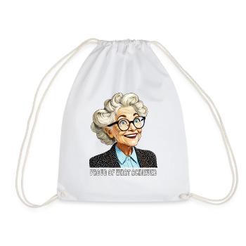 UNE FEMME ÂGÉE FIÈRE DE CE QUI A ACCOMPLI - Sac de sport léger - blanc - Devant