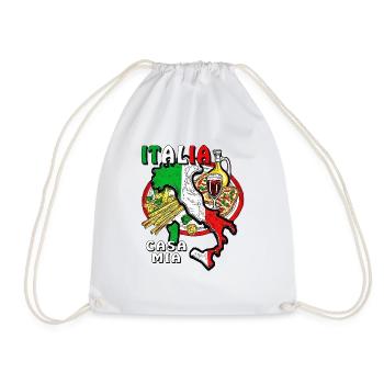 ITALIA CASA MIA - Drawstring Bag - white - Front