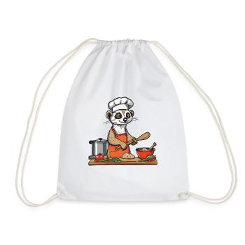 HERDMÄNNCHEN - Drawstring Bag - white - Front