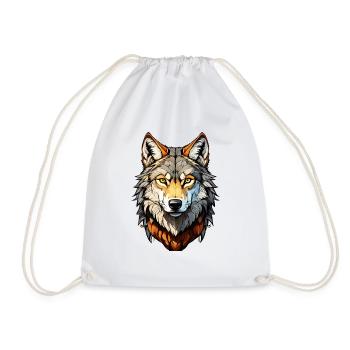 LOUP - Sac de sport léger - blanc - Devant
