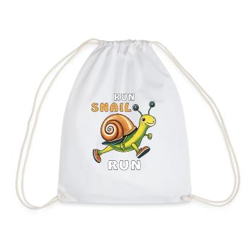 SCHNECKE RUN SNAIL RUN - Sac de sport léger - blanc - Devant