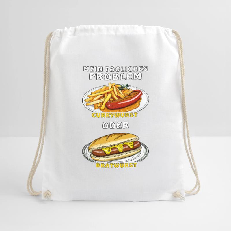 MEIN PROBLEM CURRYWURST ODER BRATWURST Turnbeutel