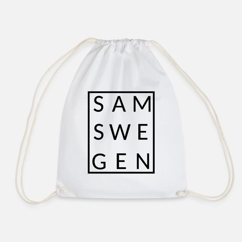Samswegen eingerahmt - Turnbeutel - Weiß