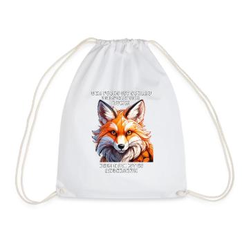 DER FUCHS IST SCHLAU - Turnbeutel - Weiß - Vorne