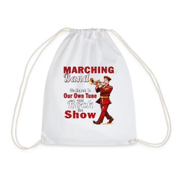 MARCHING BAND We March - Drawstring Bag - white - Front