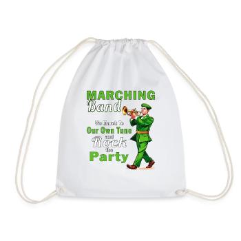MARCHING BAND We March To Our Own Tune - Turnbeutel - Weiß - Vorne