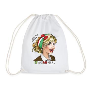 FEMME ITALIE RÊVE FILLE ITALIENNE - Sac de sport léger - blanc - Devant