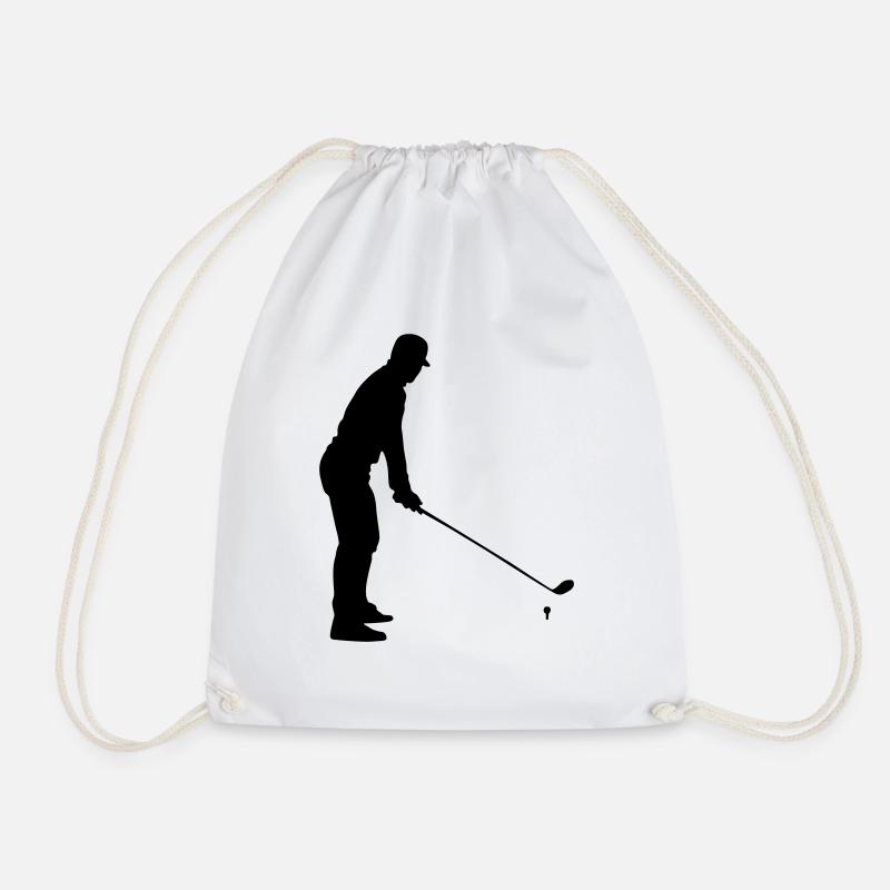 golfer - Turnbeutel - Weiß