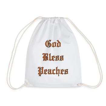Que Dieu bénisse les pêches - Sac de sport léger - blanc - Devant