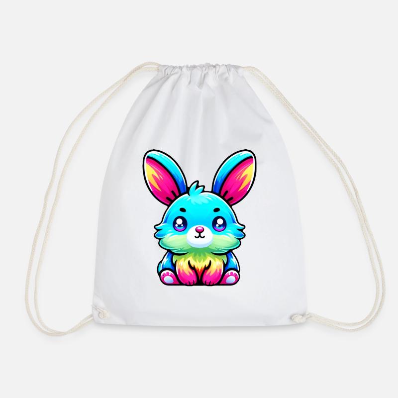 Hare - Drawstring Bag - white