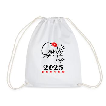 Girls' Trip 2025 Girls Trip Girls' Tour Girls trip - Drawstring Bag - white - Front