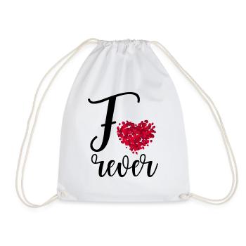 Forever - Drawstring Bag - white - Front