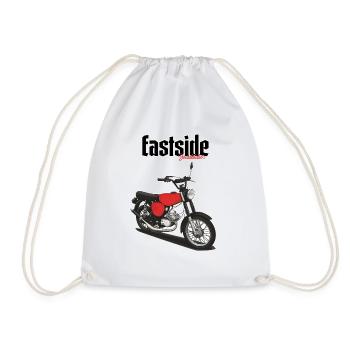 S51 (red) // Illustration - Drawstring Bag - white - Front