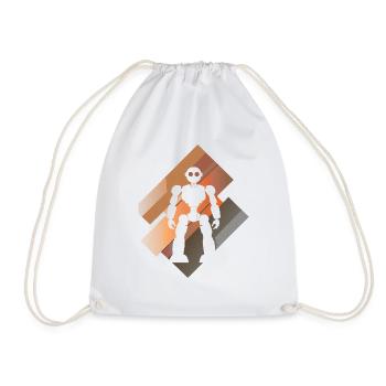 Robot Technology - Drawstring Bag - white - Front