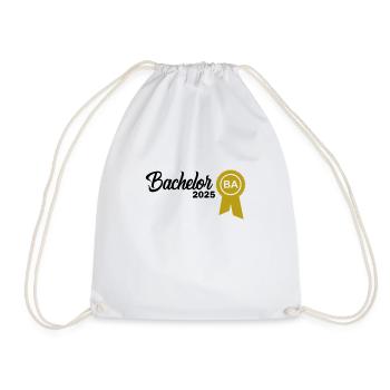 Bachelor 2025 Graduation Graduation - Drawstring Bag - white - Front