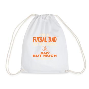 Papa de futsal drôle comme un papa normal mais citation plus cool - Sac de sport léger - blanc - Devant